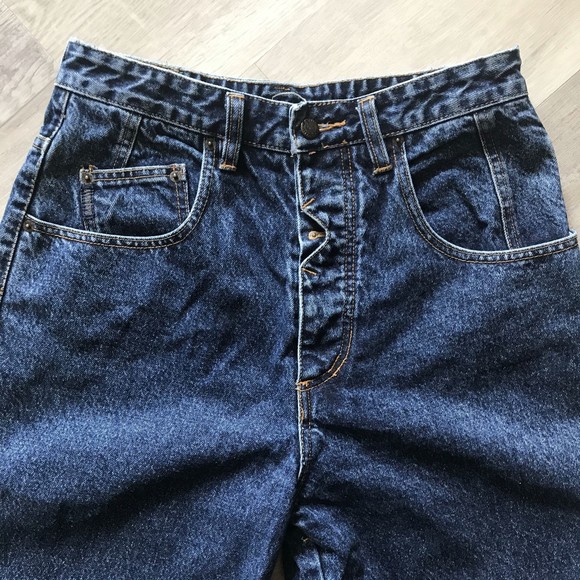 New Direction Original Legend Atypical Button Fly High Rise Mom Jeans sz 32 - Picture 3 of 13